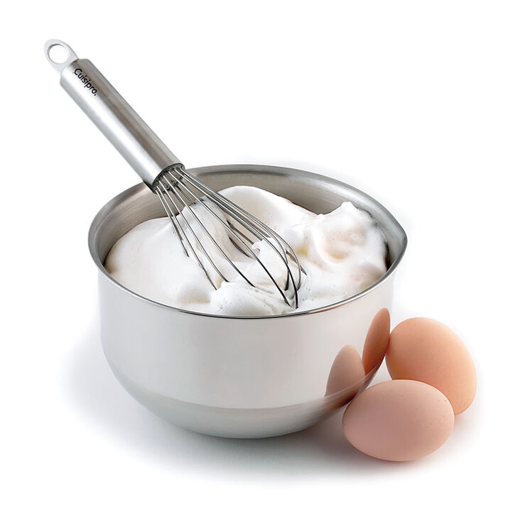 Cuisipro 8 Inch Stainless Steel Balloon Whisk Ball Solid Handle