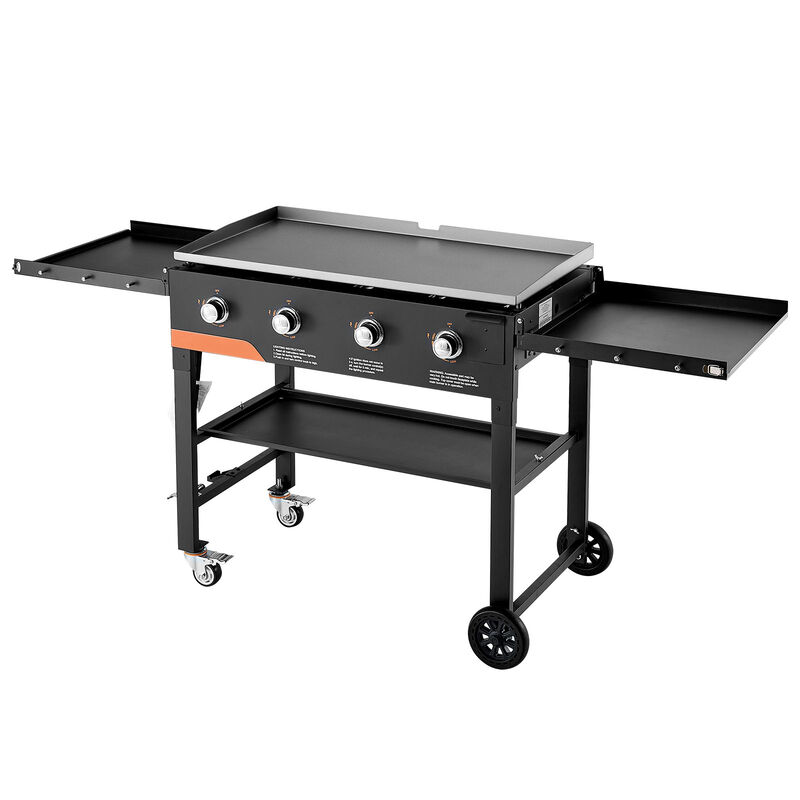 VEVOR Gas Griddle 4-Burner 36 inch Foldable Propane Griddle with Wheels 60000BTU image number 0