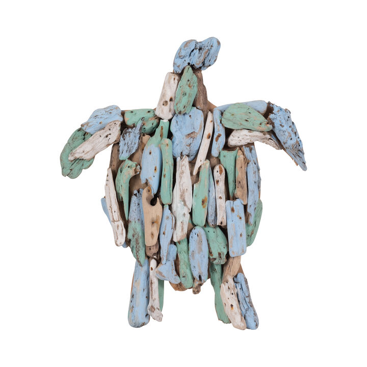 Driftwood Turtle Wall Decor