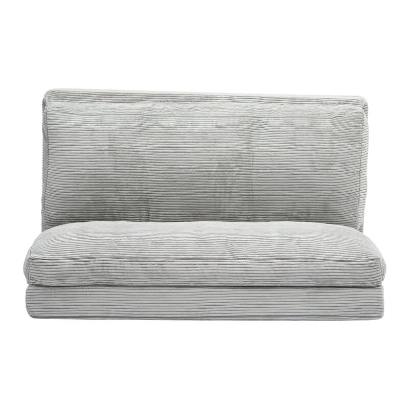 Foldable Sofa Bed 3-in-1 Couch Sleeper Chair with High Density Memory Foam-Light Grey image number 0