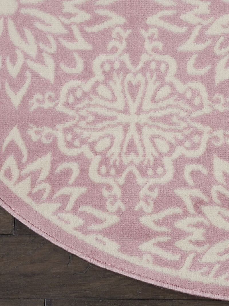 Jubilant JUB06 Ivory/Pink 8'6" x 12' Rug
