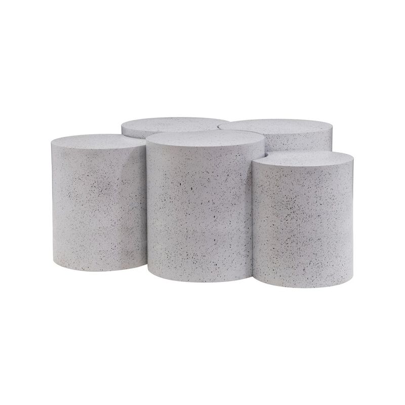 Meridian Furniture Dimple White Coffee Table