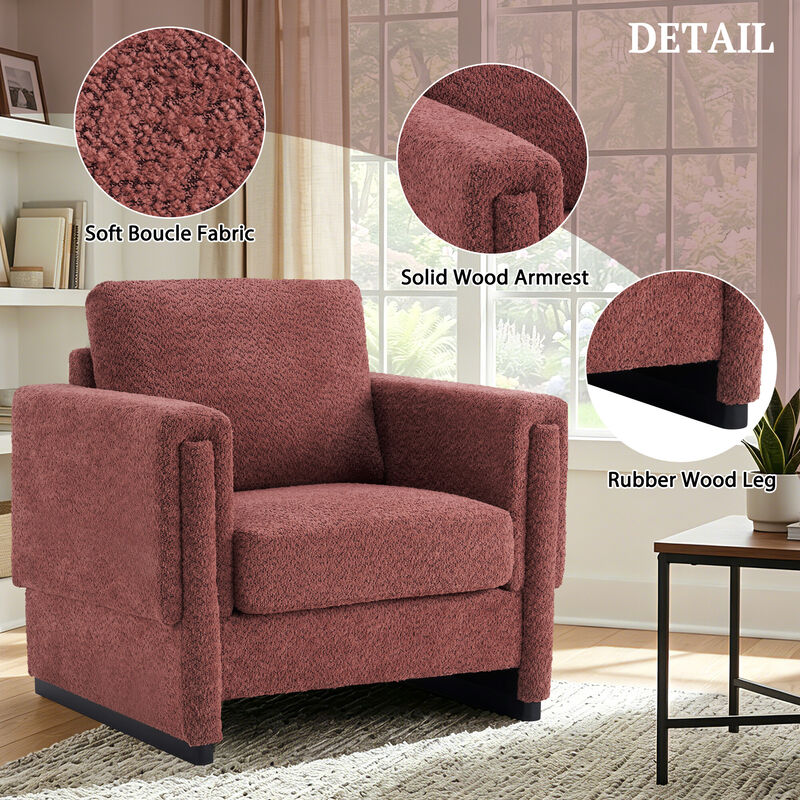 Laxrut Upholstered Accent Armchair image number 4