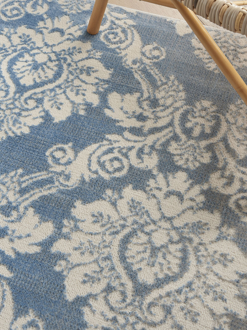 Elation ETN03 Ivory/Blue 4' x 6' Rug