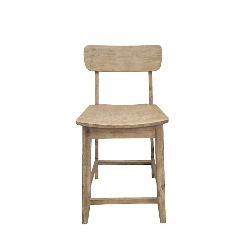 Boraam Torino Wood Counter Stool - Barnwood Wire-Brush