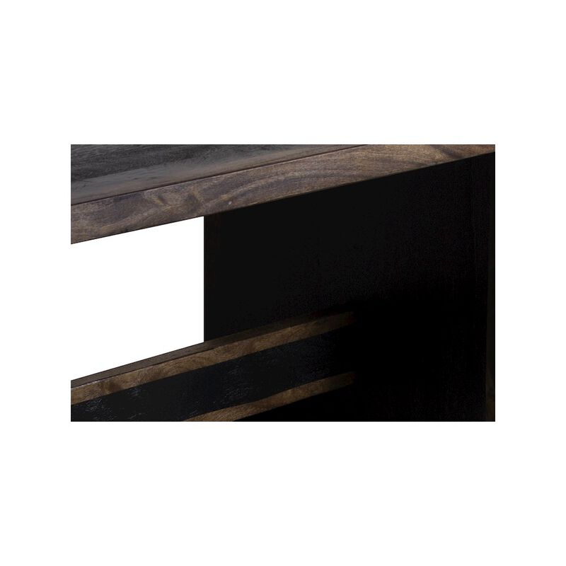 Porter Designs Udo Solid Wood Dining Table, Black