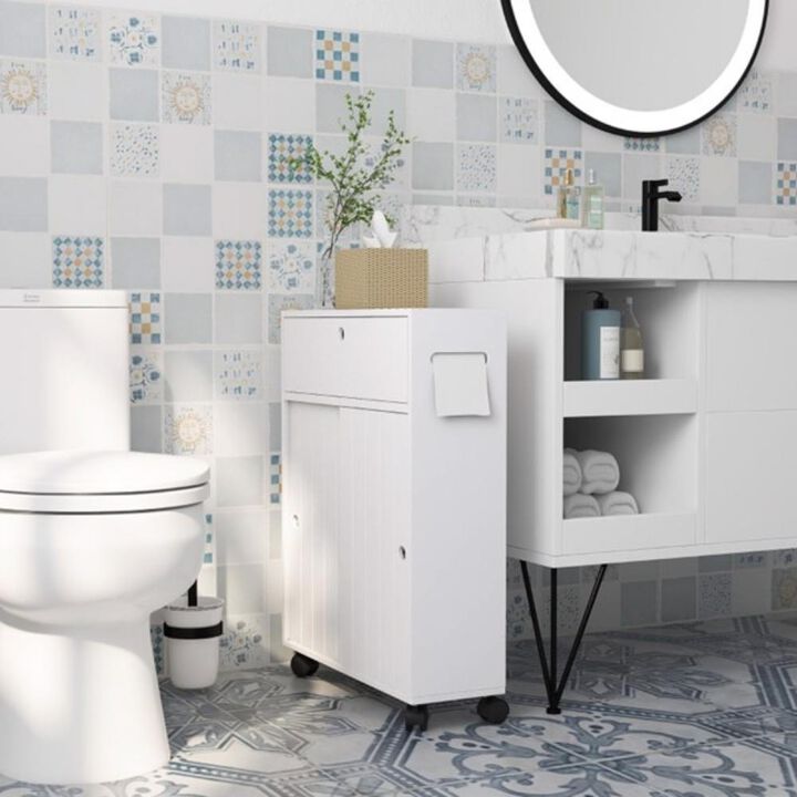 Bathroom Storage Cabinet with Shelves & Doors for Organized & Space-Saving Bathroom Essentials
