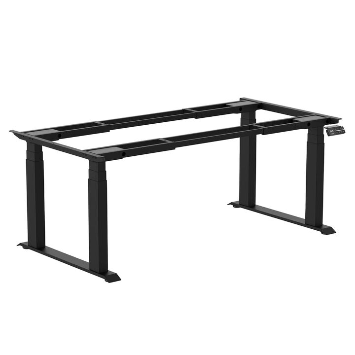 Desky Quad Sit Stand Desk Frame