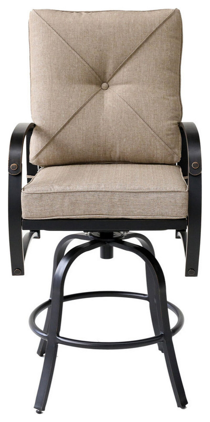 Bar Chair with Back and Seat Cushion