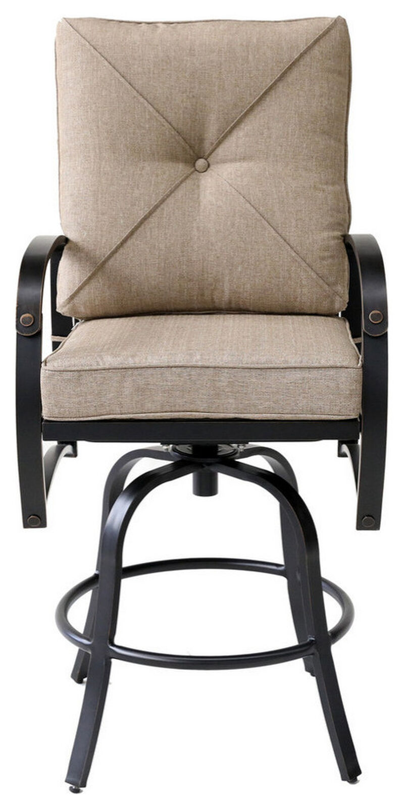 Bar Chair with Back and Seat Cushion Mathis Home