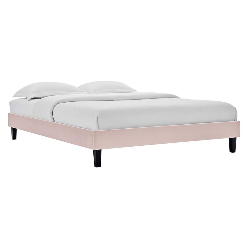 Reign Twin Performance Velvet Platform Bed Frame image number 0