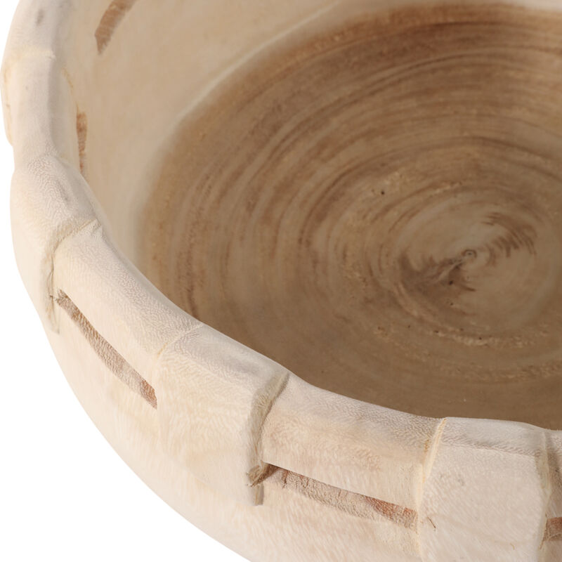 14x6" Carved Wood Bowl image number 5