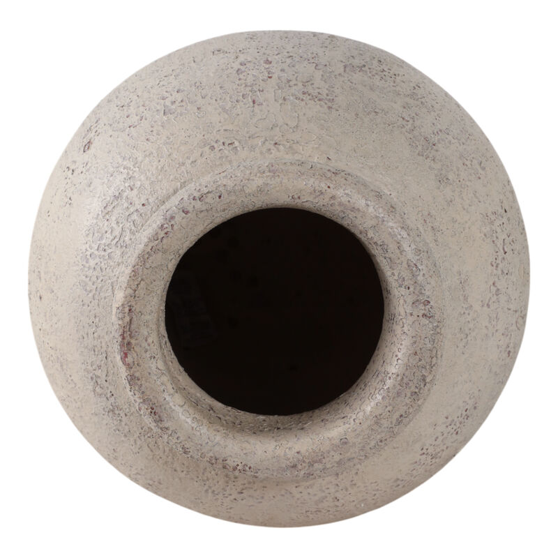 12x9" Terracotta Vase, White image number 5