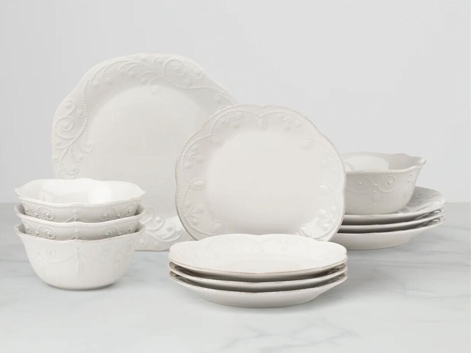 Lenox French Perle White 12-piece Dinnerware Set
