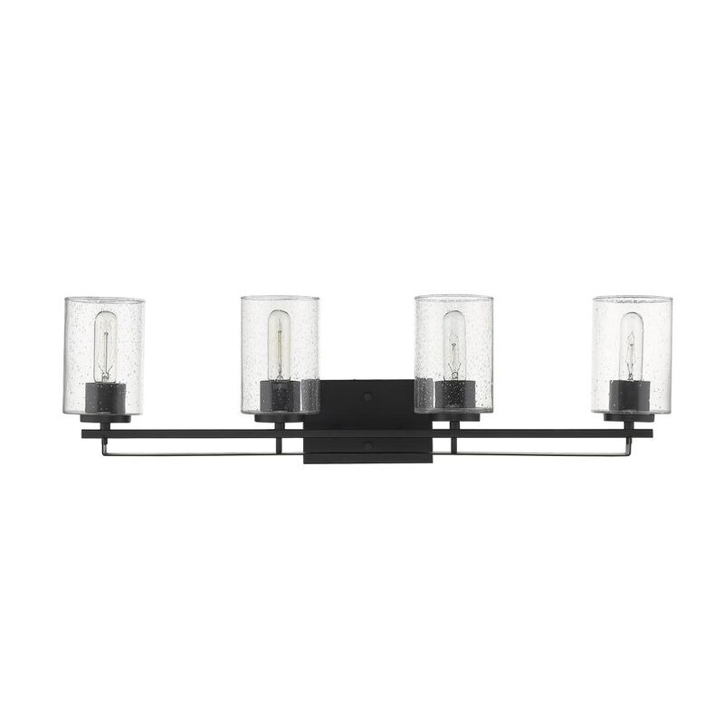 Hivvago Orella 4-Light Matte Black Sconce