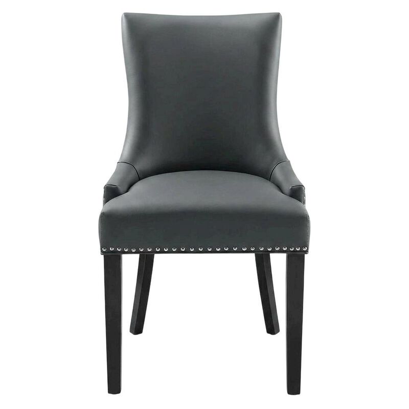 Vegan Leather Upholstered Dining Chair for Kitchen or Dining Room, Tan image number 0