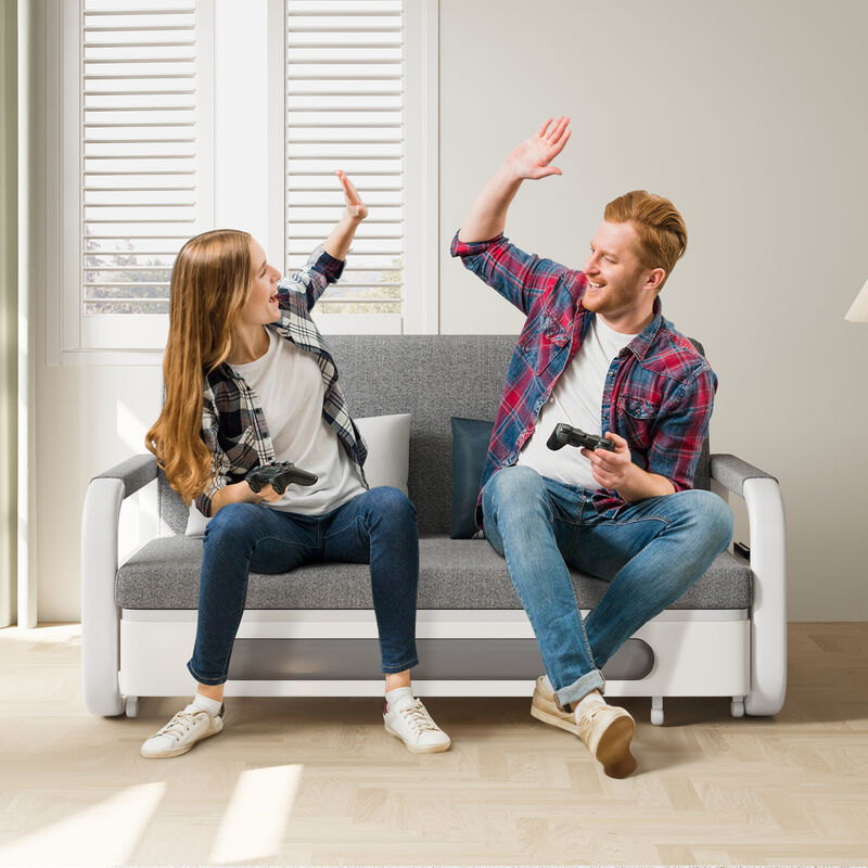 Modern Sleeper Sofa Pull-out Sofa Bed for Living Room 50.3"