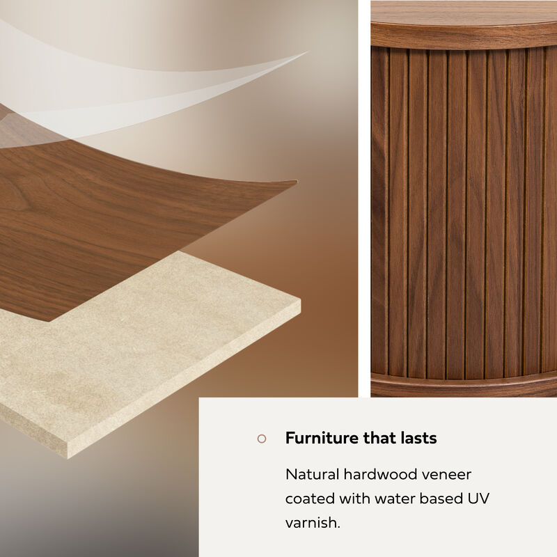 SLIDDO 16'' Floating Nightstand with Storage and Sliding Door.