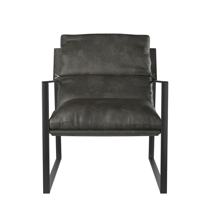 Varick Faux Leather Accent Chair
