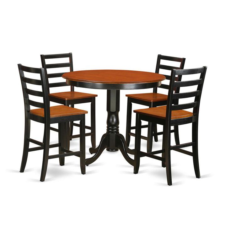 5 Pc pub Table set - Kitchen dinette Table and 4 bar stools.