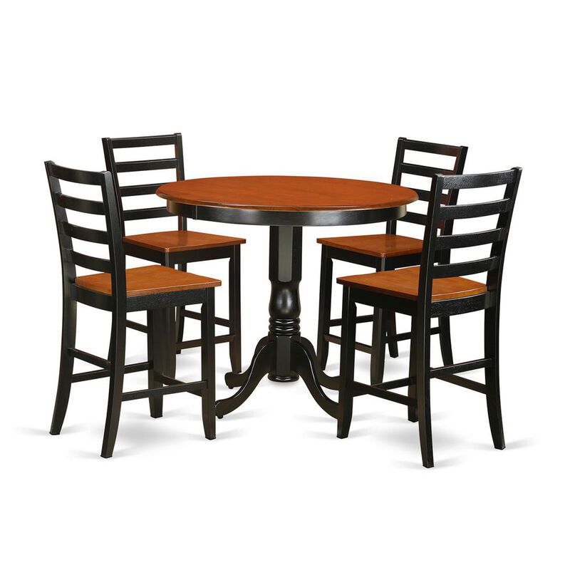 5 Pc pub Table set - Kitchen dinette Table and 4 bar stools.