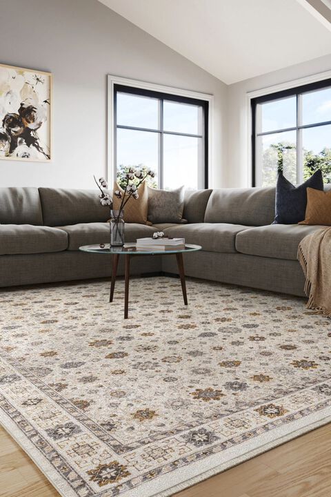 Maharaja 71W Ivory 3'3" x 5' Rug