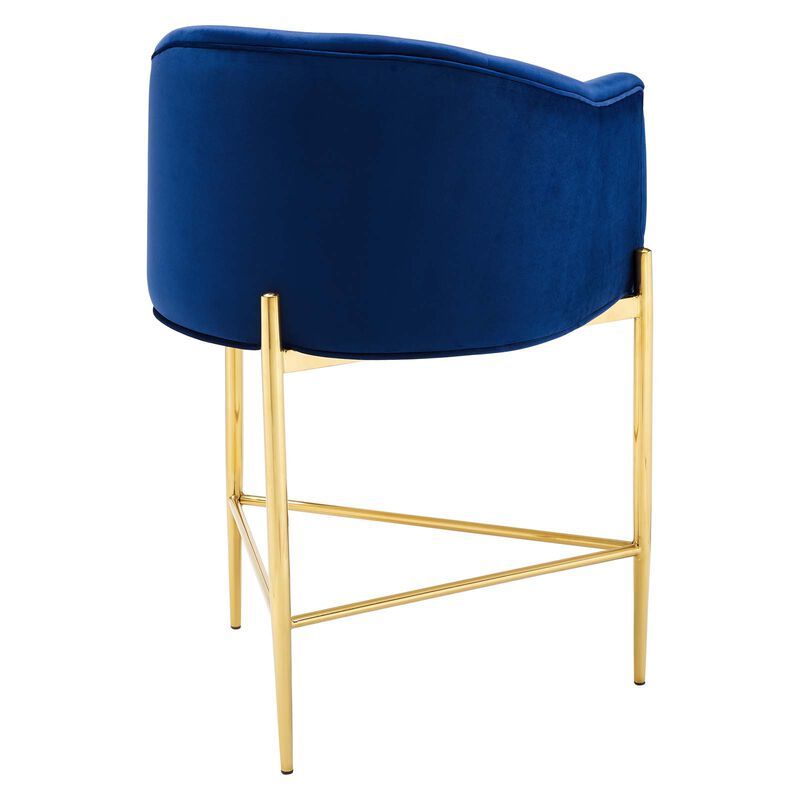 Savour Tufted Performance Velvet Counter Stool Set of 2 image number 4
