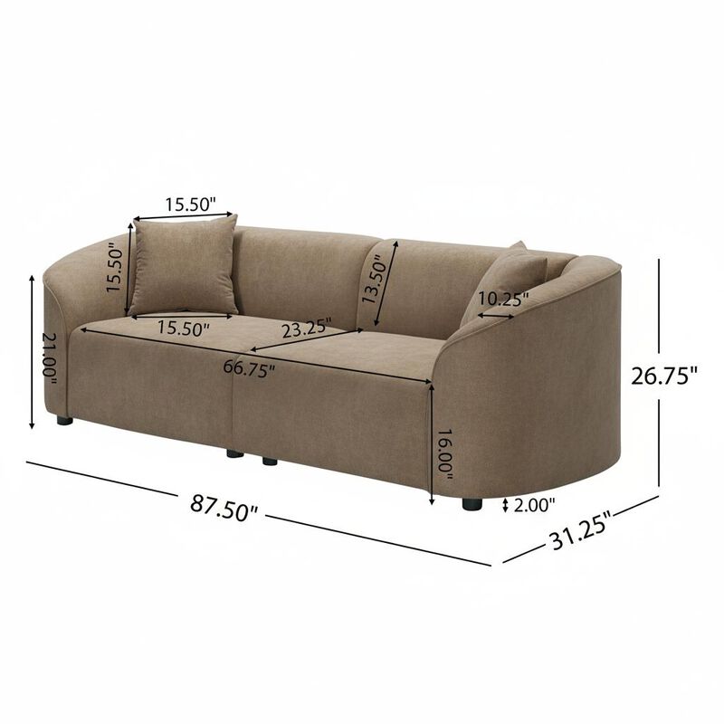 Pescal  3 Seat Sofa image number 7