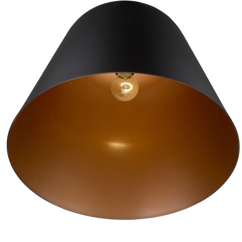 Hivvago Knell 1-Light Matte Black Pendant