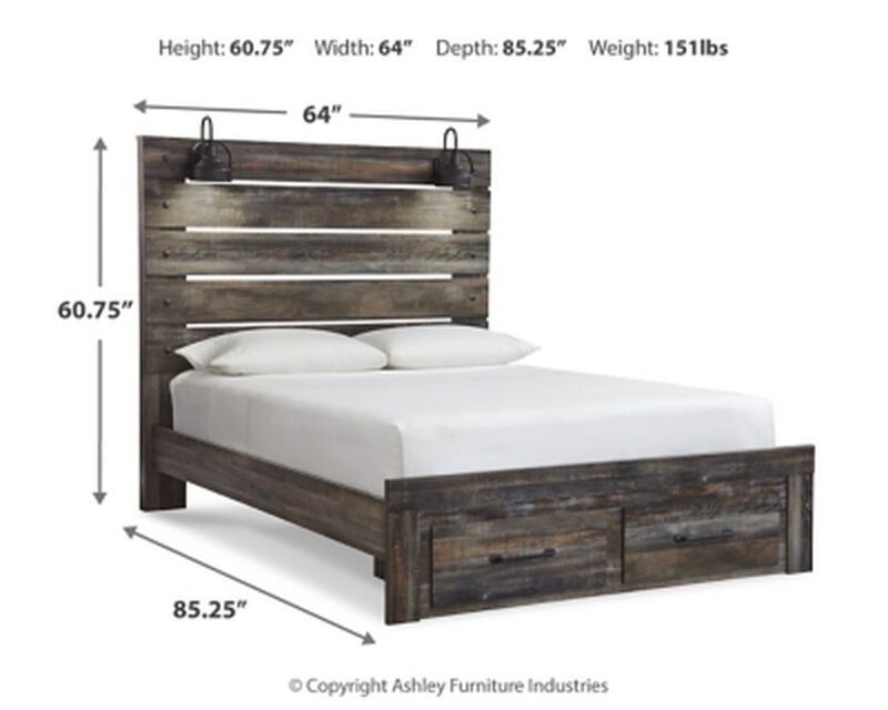Drystan Queen Panel Bed
