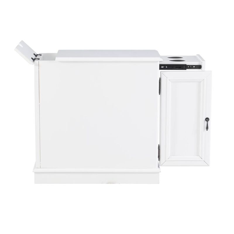 Powell Butler White Accent Table