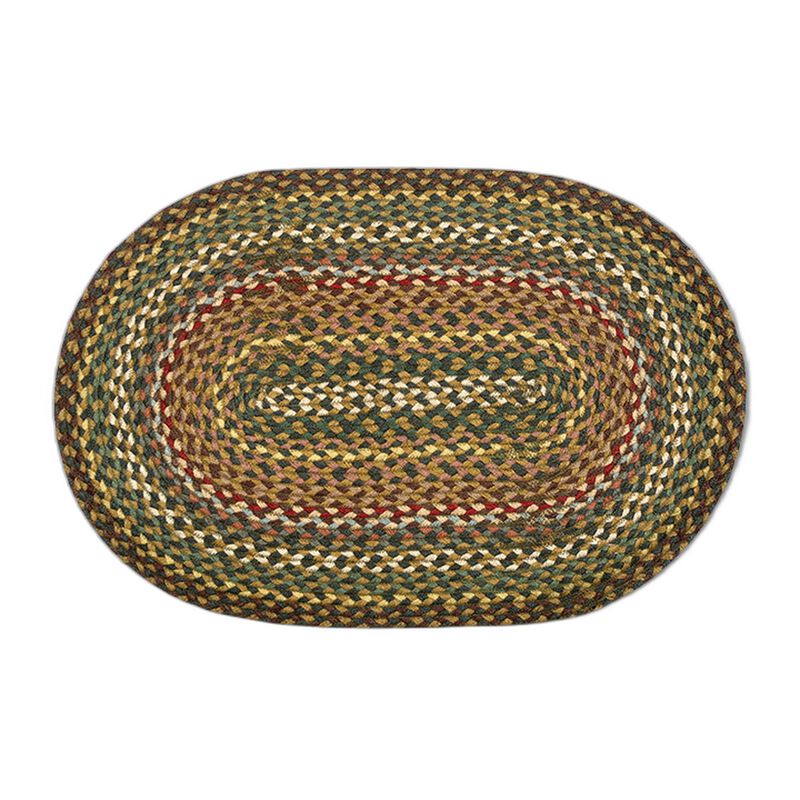 Earth Rugs C-51 Fir Ivory Oval Braided Rug 20 X 30 image number 0