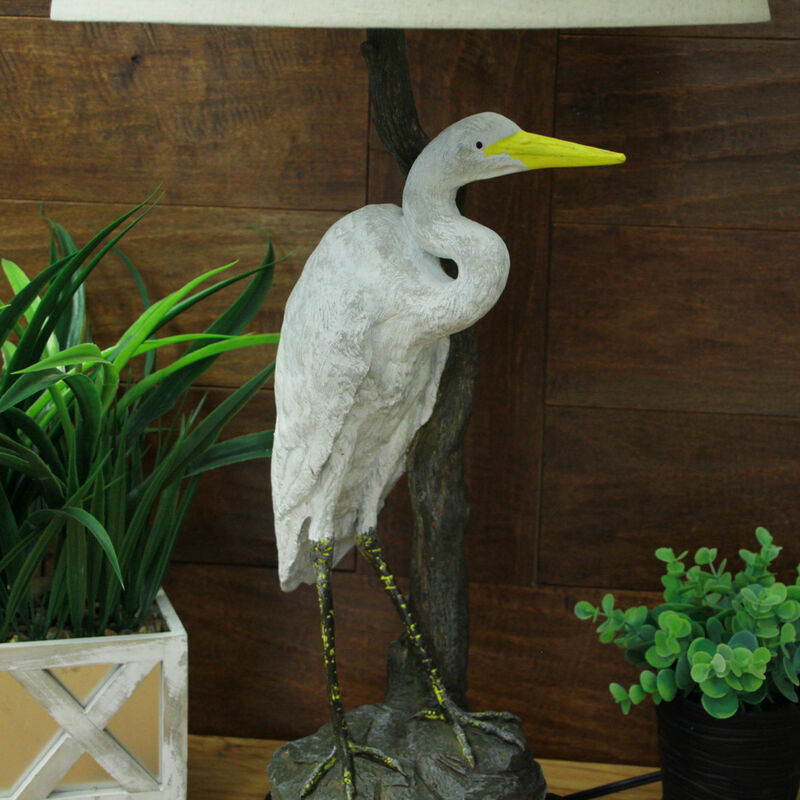 Set of 2 Heron Table Lamps - 30.5" High - Coastal Bedroom Decor image number 6