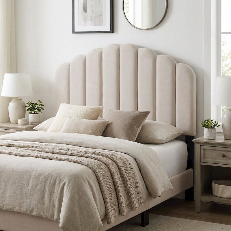 Performance Velvet Full/Queen Headboard with Plush Upholstery and Sturdy Frame image number 3