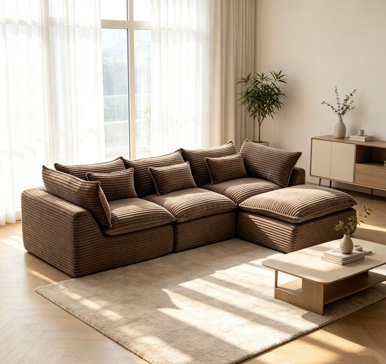 Luldho 3Seat Sectional Sofa