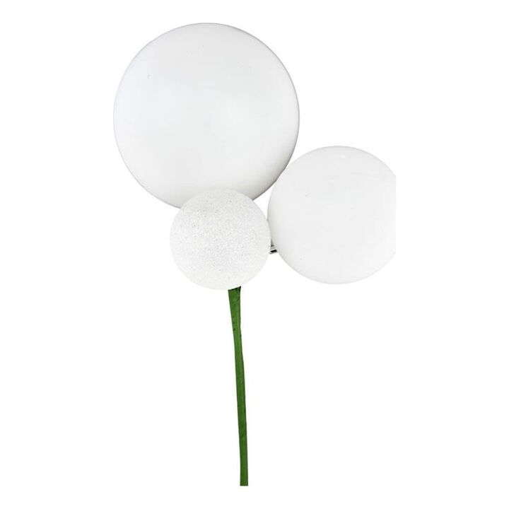 Vickerman White Ornament Pick