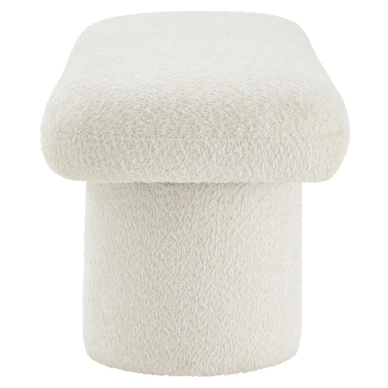 Modway Orla Chenille Upholstered Bench in Cream image number 6