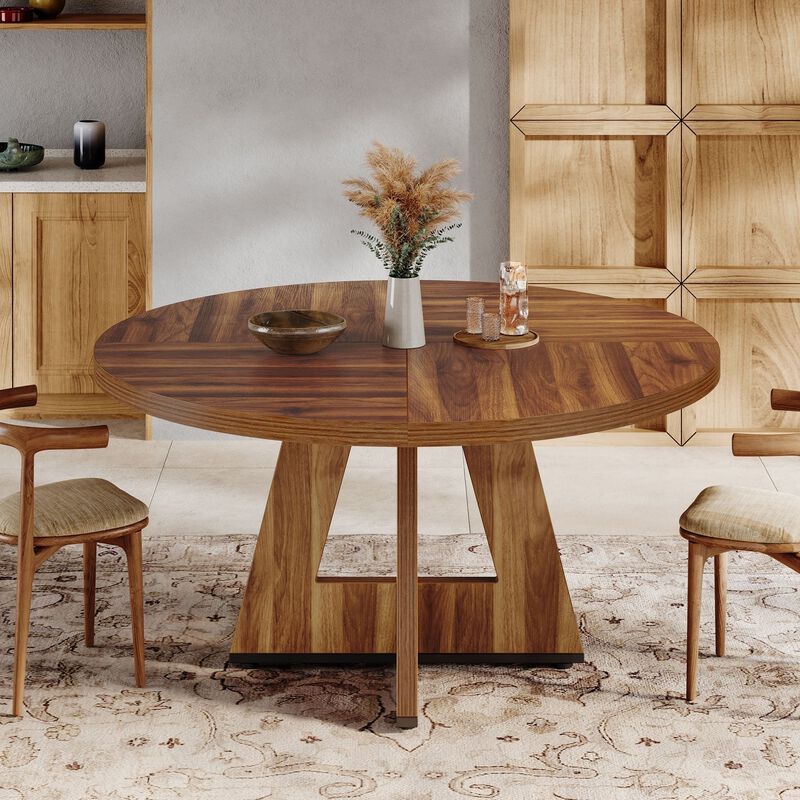 Tribesigns Round Dining Table for 4 image number 2