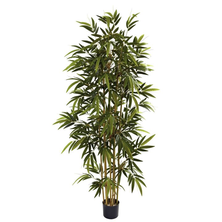 Nearly Natural 6-ft Bamboo Tree x 7 w/1024 Lvs