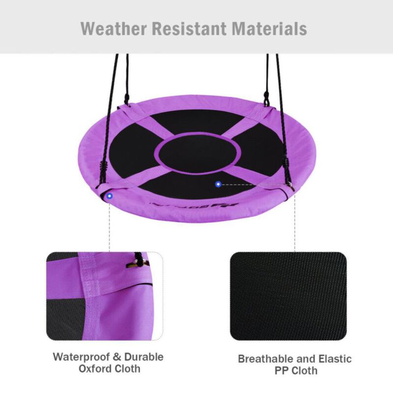 Hivvago Flying Saucer Tree Swing Indoor Outdoor Play Set