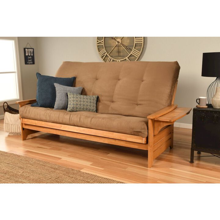 Phoenix Frame/Queen/Butternut Finish/Suede Peat Mattress