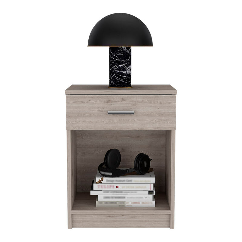 Nightstand Coco, Bedroom, Light Gray