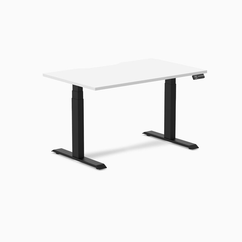 Desky Dual Scalloped Laminate Sit Stand Desk image number 0
