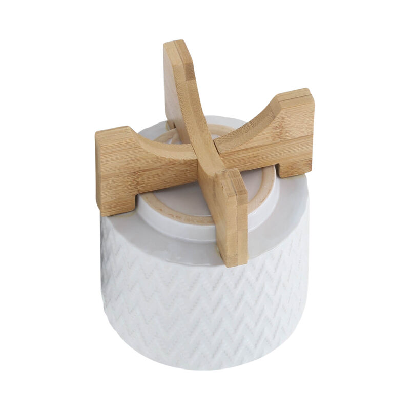 5" Ceramic Chevron Planter image number 4