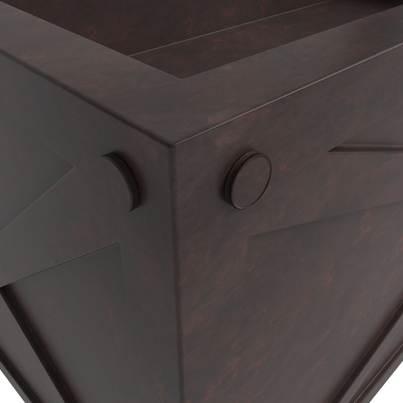 Leisuremod Bonsai Series Rectangle Fiberglass and MgO Clay Planter in Grey