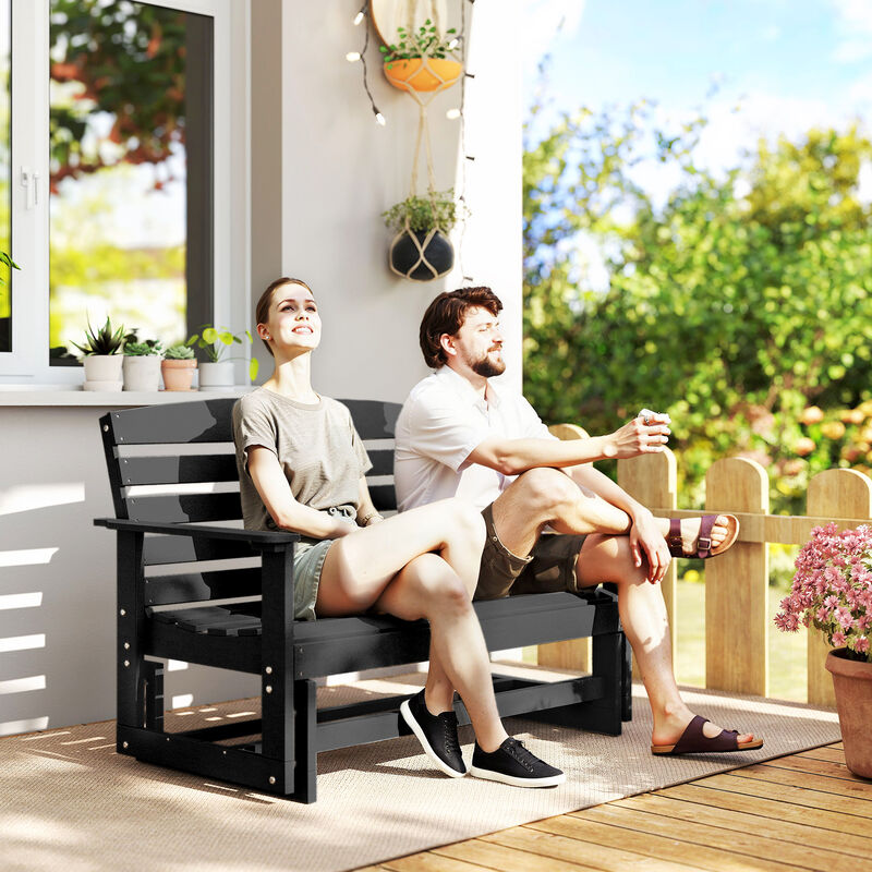 Hivvago Two-Person Outdoor Glider Chair image number 1