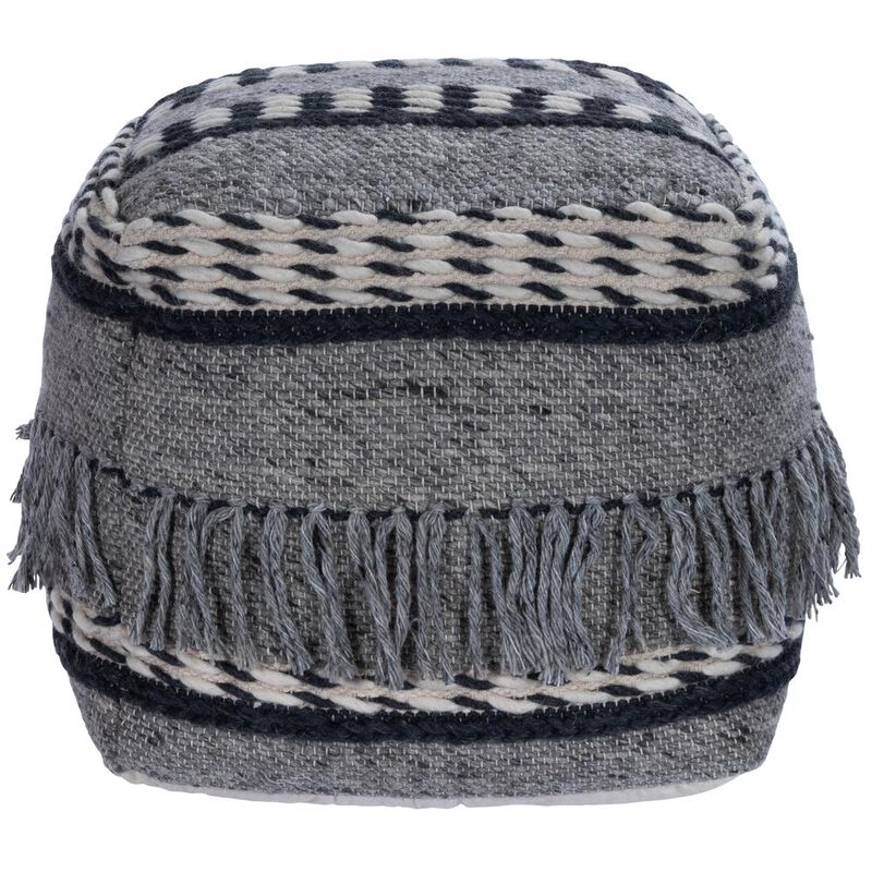 Butler Specialty Brynn Square Pouffe, Gray