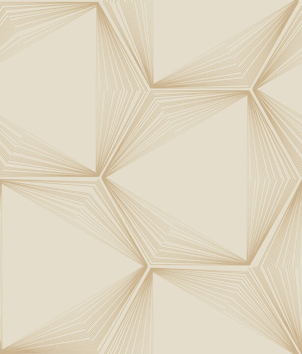 Honeycomb Sand & Gold Peel & Stick Wallpaper
