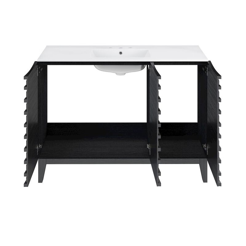 Cascade 48 in. Bathroom Vanity with 3-Hole Ceramic Sink Top image number 4