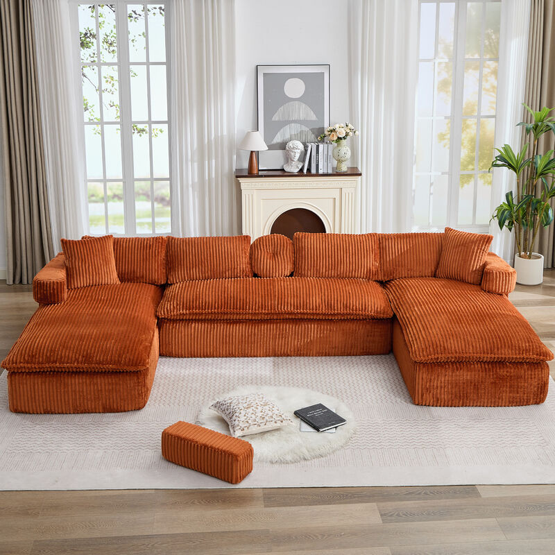 Britan 149" Oversized Sectional Couches U Shaped Couch image number 1